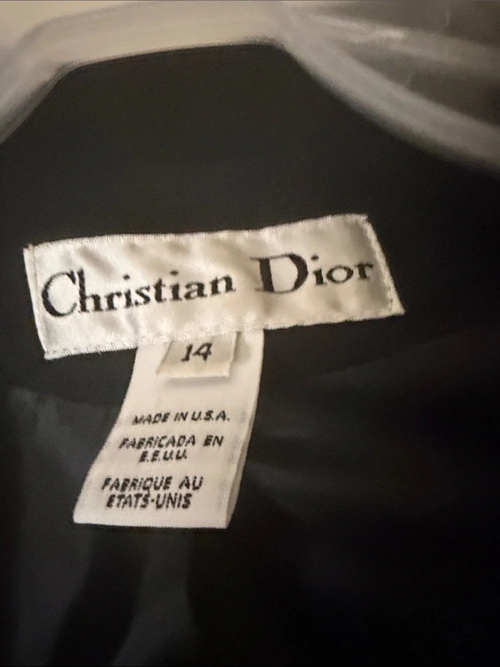 Dior  vintage Black Women's Tailored Blazer with Button Front